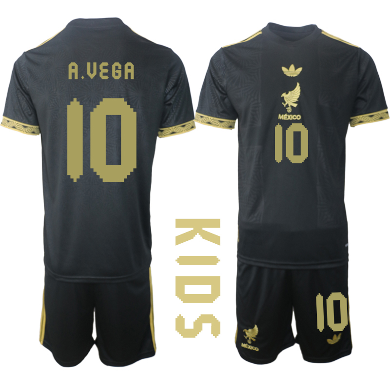 Youth 2025-2026 National Team Season Mexico Black 10 Soccer Jersey